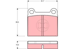 Bremseklosser sett, Framaksel, AUDI,VW, 171 698 151 C, 171 698 151 E, 811 698 151, 823 698 151 A, 823 698 151, 827 698 151 A, 849 698 15