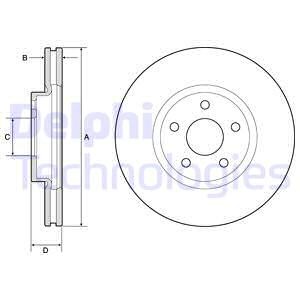 Bremseskive, Bakaksel, FORD GALAXY III, S-MAX, 2032690