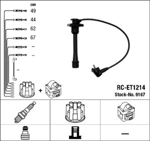 Tennledningssett, TOYOTA, 90919-15208, 90919-15209, 90919-15210, 90919-15211, 90919-21541