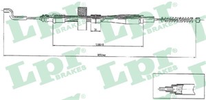 Kabel, parkeringsbremse, Høyre, Venstre, VW TRANSPORTER Buss IV, TRANSPORTER Flak/chassi IV, TRANSPORTER Skåp IV, 701609701