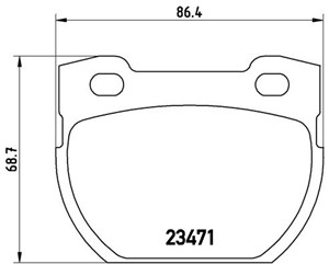 Bremseklosser sett, Bakaksel, LAND ROVER DEFENDER Cabrio, DEFENDER Flak/chassi, DEFENDER Pick Up, DEFENDER Station Wagon, SFP000130, SFP