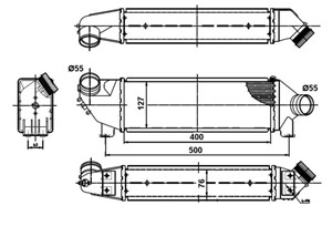 Ladeluftkjøler, FORD TRANSIT Buss, TRANSIT Flak/chassi, TRANSIT Skåp, TRANSIT TOURNEO Buss, 1401393480, 1671443, 1C159L440BA, 1C159L440B