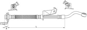 Bremseslange, Framaksel venstre, HYUNDAI i20 I, 58731-1J000