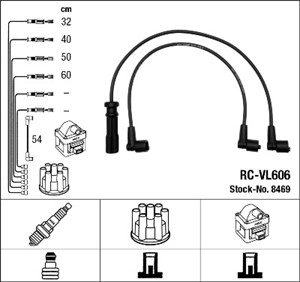 Tennledningssett, HONDA ACCORD IV, VOLVO 240, 240 Kombi, 740, 740 Kombi, 940, 940 II, 940 Kombi, 940 Kombi II, 1655952, 2714 83-0, 3531
