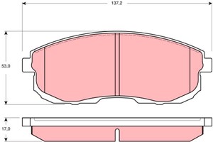 Bremseklosser sett, Framaksel, NISSAN 200SX, 41060-55F90, 41060-89E91