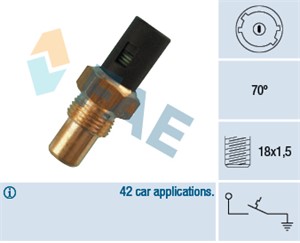 Temperaturbryter, kjøling, RENAULT 11, 21, 21 Kombi, 21 Sedan, SUPER 5, VOLVO 460, 00V813 2230, 11517790871, 16100-39395, 3343725-2, 5 0