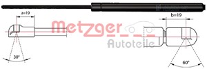 Pneumatisk fjær, motorpanser, BMW 3 [E90], 3 Cabriolet [E93], 3 Coupé [E92], 3 Touring [E91], 5123 7 060 550