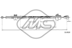 Gasskabel, FORD FIESTA III, FIESTA IV, FIESTA Skåp/stor limousine, 6168458, 89FB9C799HA