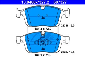 Bremseklosser sett, Framaksel, VOLVO XC60 SUV I, 31445985