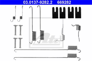 Tilbehørsett, bremsesko, Bakaksel, LAND ROVER FREELANDER I, FREELANDER Soft Top I, SMN000020, SMN100250