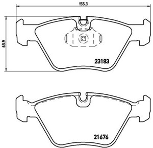 Bremseklosser sett, Framaksel, BMW,MG,ROVER, 34112157573, 34112357229, 34113404362, 34116750148, 34116761243, 34116779652, SFP000040, SF