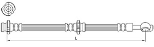 Bremseslange, Høyre bak, NISSAN X-TRAIL, 46210-8H510, 46210-8H51A