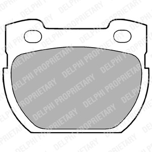 Bremseklosser sett, Bakaksel, LAND ROVER DEFENDER Cabrio, DEFENDER Flak/chassi, DEFENDER Pick Up, DEFENDER Station Wagon, SFP000160, SFP