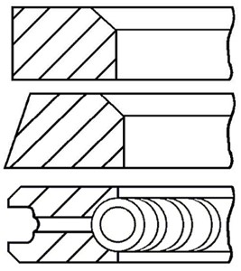 Stempelringsett, MERCEDES-BENZ, A6110300024
