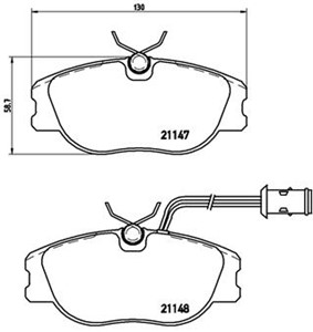Bremseklosser sett, Framaksel, ALFA ROMEO 164, FIAT CROMA, LANCIA DELTA I, THEMA, 0060760106, 0060760121, 60735630, 60743417, 60743563,