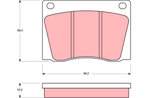Bremseklosser sett, Framaksel, ASTON MARTIN,DAIMLER,FIAT,JAGUAR,LOTUS,VOLVO, 0005862742, 5862742, C39136, GBP 5220, GBP184, GBP203, GBP2