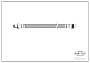 Bremseslange, Framaksel, Høyre, Venstre, RENAULT KANGOO, 7700314792