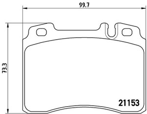 Bremseklosser sett, Framaksel, MERCEDES-BENZ, 0014209420, 0014209820, 0024201520, 002420152005, 0054200220, A0014209420, A0014209820, A0