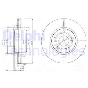 Bremseskive, HONDA CIVIC IX, CIVIC Hatchback VIII, CIVIC Sedan IX, CIVIC Sedan VIII, FR-V, STREAM, 45251- S7A-E11, 45251-S7A-E10, 45251-