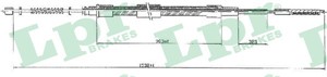 Kabel, parkeringsbremse, Bak, Høyre, Venstre, SEAT CORDOBA, CORDOBA Vario, IBIZA II, 6K0609721C