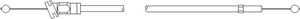 Panserkabel, Foran, SKODA SUPERB I, VW PASSAT B5, PASSAT B5 Variant, PASSAT B5.5, PASSAT B5.5 Variant, 3B1 823 531C, 3B1 823 531D