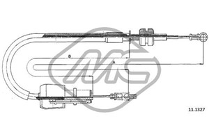 Gasskabel, OPEL CORSA B, TIGRA, 847067, 90448575