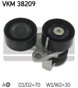 Strammerull, kilerem med ribber, BMW, 11 28 7 563 927