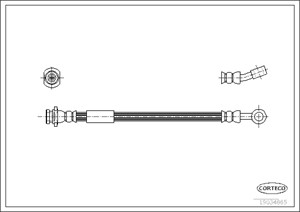 Bremseslange, Hjulside, Framaksel høyre, Høyre, SUZUKI JIMNY Terrängbil täckt, 51540-81A00