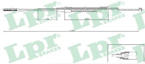 Kabel, parkeringsbremse, Bak, Venstre, BMW 5 [E39], 5 Touring [E39], 34411162998