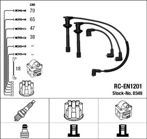 Tennledningssett, NISSAN PRIMERA, PRIMERA Hatchback, PRIMERA Traveller, SUNNY Hatchback III, SUNNY Liftback III, 22450-89J26