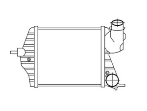 Ladeluftkjøler, FIAT IDEA, IDEA Van, LANCIA MUSA, 057 121 011 E SK, 057 121 011 E, 079 121 011 F, 079 121 011 H, 079 121 014 D, 46831804