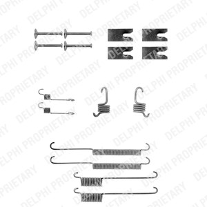 Tilbehørsett, bremsesko, Bakaksel, FORD MONDEO I, MONDEO II, MONDEO Sedan I, MONDEO Sedan II, MONDEO Turnier I, MONDEO Turnier II