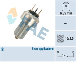Bremselysbryter, MERCEDES-BENZ MB Buss [W631], MB Flak/chassi [W631], MB Skåp [W631], 111957801K, 5Q0411105CF, 631 545 07 09