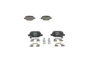 Bremseklosser sett, Bakaksel, FIAT PANDA, PANDA VAN, 68088919AA, 68088919AB, 77366388, 77366453, 77367514, K68088919AB
