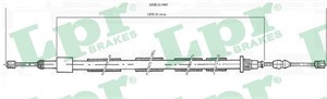Kabel, parkeringsbremse, Bak, Høyre, PEUGEOT 306, 306 Break, 306 Halvkombi, 306 Skåp / kombi, 4745A0, 4745A2, 96190725