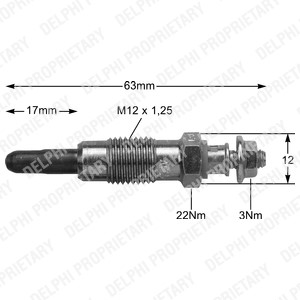Glødeplugg, FORD,SKODA, 1001049, 1008792, 1056857, 96FF6M090BA, 96FF6M090CA, EZD 39