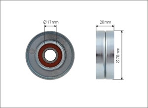 Strammerull, kilerem med ribber, CHRYSLER VOYAGER IV, JEEP CHEROKEE, 0 5066 936AA, 0 5072 440AB, 05066936AA, 05072440AB, K05072440AB