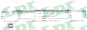 Kabel, parkeringsbremse, Bak, Høyre, PEUGEOT 406, 406 Break, 406 Coupé, 4745L6