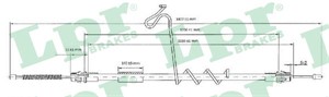 Kabel, parkeringsbremse, Bak, Høyre, FORD TRANSIT Buss, TRANSIT Flak/chassi, TRANSIT Skåp, 4041986