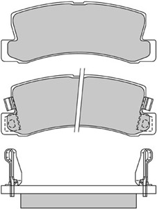 Bremseklosser sett, Bakaksel, Framaksel, LEXUS,TOYOTA, 04465-32010, 04466-12020, 04466-12031, 04466-12040, 04466-12070, 04466-17040, 044