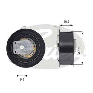 Strammerull, tannrem, AUDI A3, A3 Sportback, A4 B6, A4 B6 Avant, VW GOLF V, TOURAN, 06D109243