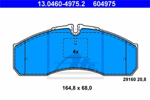 Bremseklosser sett, Framaksel, MERCEDES-BENZ SPRINTER 5-t Flak/chassi [B905], SPRINTER Tipp [B905], 003 420 46 20, A 003 420 46 20