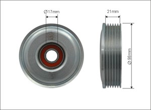 Strammerull, kilerem med ribber, FORD FIESTA IV, FIESTA Skåp/stor limousine, PUMA, MAZDA 121 III, 1004475, 1077689, 1E0515980, 1E0515980
