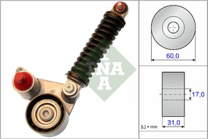 Spennarm, kilerem med ribber, SUZUKI GRAND VITARA II, 1754067JA0, 17540-67JA0, 1754067JA1, 17540-67JA1, 1754067JA2, 17540-67JA2