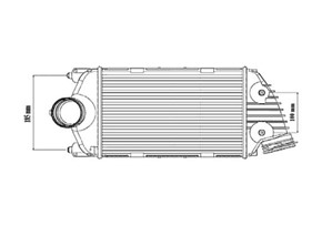 Ladeluftkjøler, Venstre, PORSCHE 911, 911 Cabriolet, 42420-65J00, 42420-65J00-000, 99711063970
