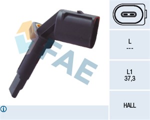Sensor, hjulturtall, Framaksel venstre, Høyre bakaksel, AUDI,BENTLEY,PORSCHE,VW, 4E0 927 803 A, 4E0 927 803 D, 4E0 927 803 F, 4E0 927 80