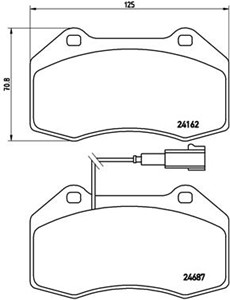 Bremseklosser sett, Framaksel, ABARTH GRANDE PUNTO, ALFA ROMEO MITO, 5741889, 71753265, 77364716, 77365201