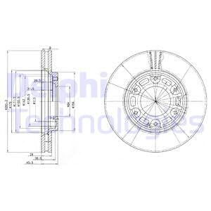Bremseskive, Framaksel, TOYOTA GRANVIA, HIACE Buss IV, HIACE Skåp IV, 43512-26140, 43512-26160
