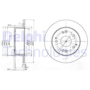 Bremseskive, Bakaksel, HONDA ACCORD VI, ACCORD Hatchback VI, 42510S1A305, 42510-S1A-E20