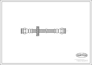 Bremseslange, Bak, Bakaksel, FIAT PALIO, SIENA, 46456877